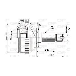 CVJ5282.10 OPEN PARTS