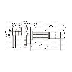 CVJ5492.10 OPEN PARTS