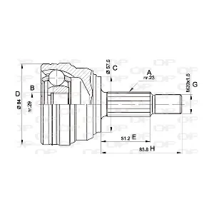 CVJ5313.10 OPEN PARTS