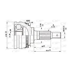 CVJ5321.10 OPEN PARTS