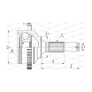CVJ5764.10 OPEN PARTS