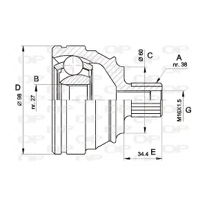 CVJ5228.10 OPEN PARTS