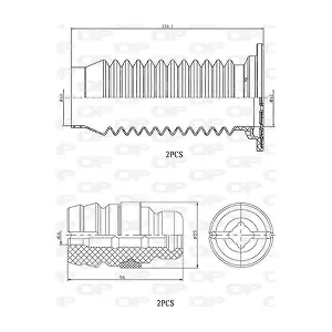 OPEN PARTS DCK5043.04