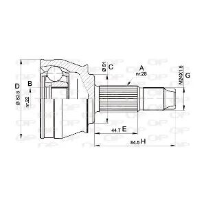 CVJ530210 OPEN PARTS