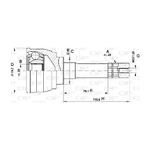 CVJ5568.10 OPEN PARTS