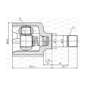 CVJ5856.20 OPEN PARTS