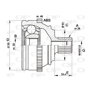 CVJ5122.10 OPEN PARTS
