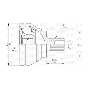 CVJ5722.10 OPEN PARTS
