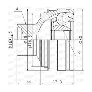 CVJ5843.10 OPEN PARTS