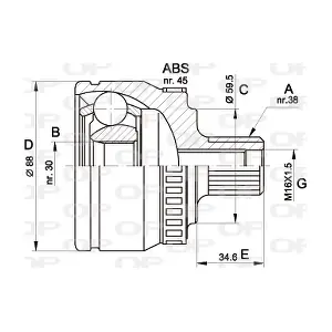 CVJ5364.10 OPEN PARTS