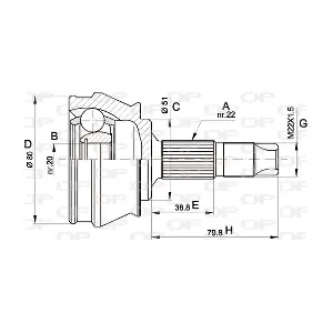 CVJ530510 OPEN PARTS