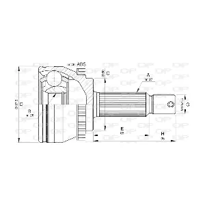 CVJ5786.10 OPEN PARTS