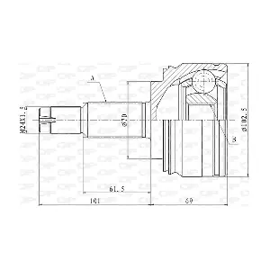 OPEN PARTS CVJ5845.10