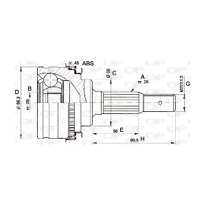 CVJ5342.10 OPEN PARTS