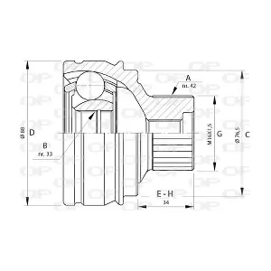CVJ5723.10 OPEN PARTS