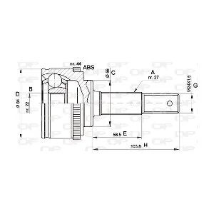 CVJ5338.10 OPEN PARTS