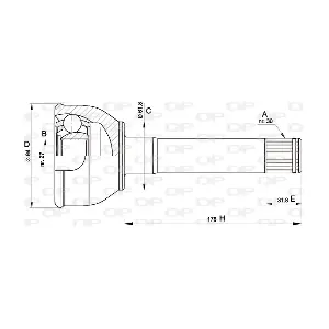 CVJ542910 OPEN PARTS