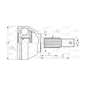 CVJ5716.10 OPEN PARTS