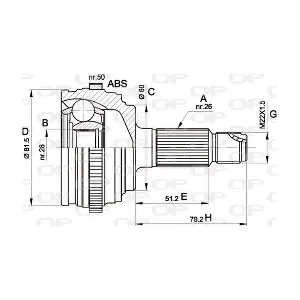 CVJ5510.10 OPEN PARTS