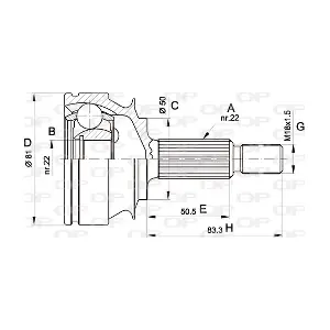 CVJ5267.10 OPEN PARTS