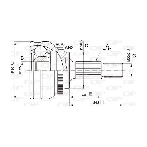 CVJ5125.10 OPEN PARTS