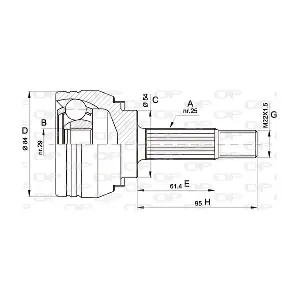 CVJ537210 OPEN PARTS