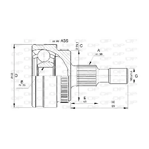 CVJ5782.10 OPEN PARTS