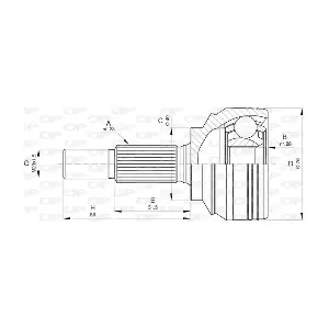 CVJ5806.10 OPEN PARTS