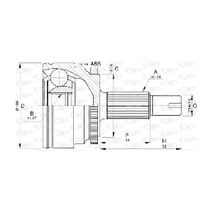 CVJ5738.10 OPEN PARTS