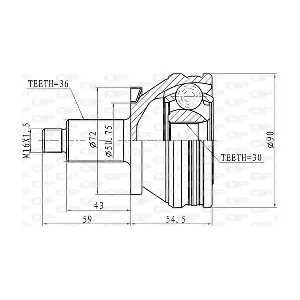 OPEN PARTS CVJ5434.10