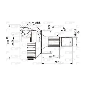OPEN PARTS CVJ5287.10