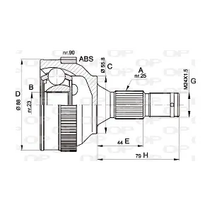 CVJ5206.10 OPEN PARTS