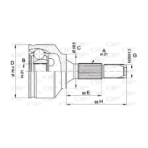 CVJ5394.10 OPEN PARTS