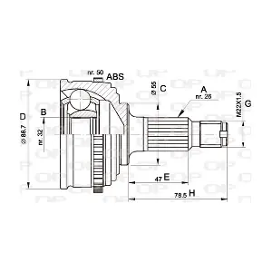 CVJ5050.10 OPEN PARTS