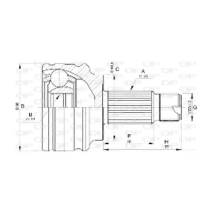 CVJ5726.10 OPEN PARTS