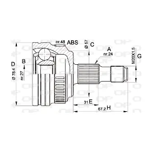 CVJ5443.10 OPEN PARTS