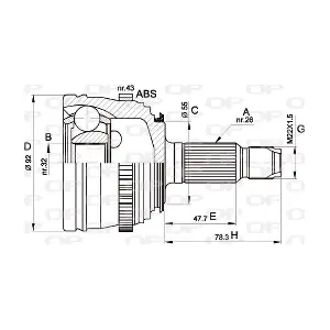 CVJ5386.10 OPEN PARTS