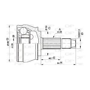 OPEN PARTS CVJ523910