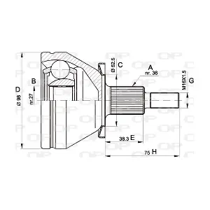 OPEN PARTS CVJ5435.10