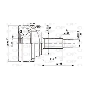 CVJ5332.10 OPEN PARTS
