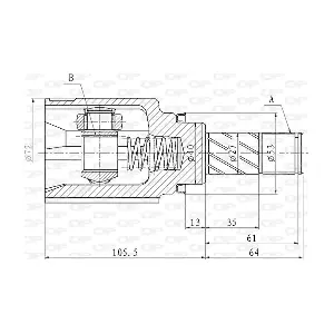 CVJ5867.20 OPEN PARTS