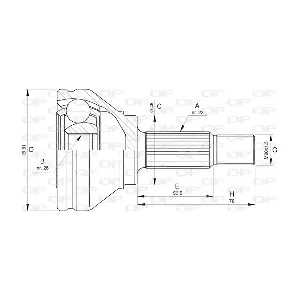 CVJ5760.10 OPEN PARTS