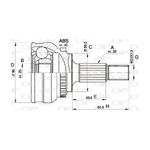 CVJ5217.10 OPEN PARTS