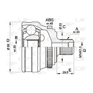 CVJ5304.10 OPEN PARTS