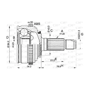 CVJ5236.10 OPEN PARTS