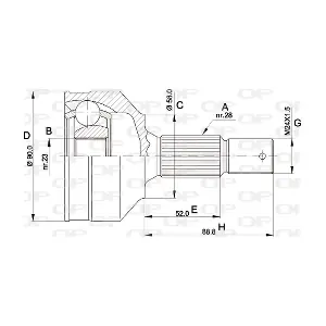 CVJ5461.10 OPEN PARTS