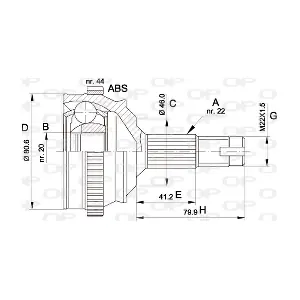 CVJ510510 OPEN PARTS