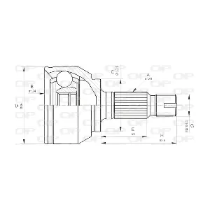 CVJ5567.10 OPEN PARTS