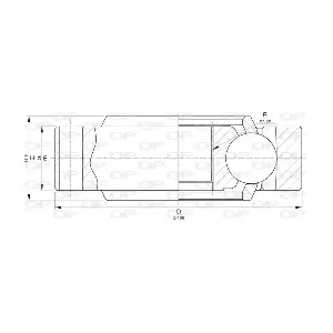 CVJ5734.20 OPEN PARTS