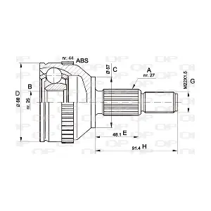 CVJ5200.10 OPEN PARTS